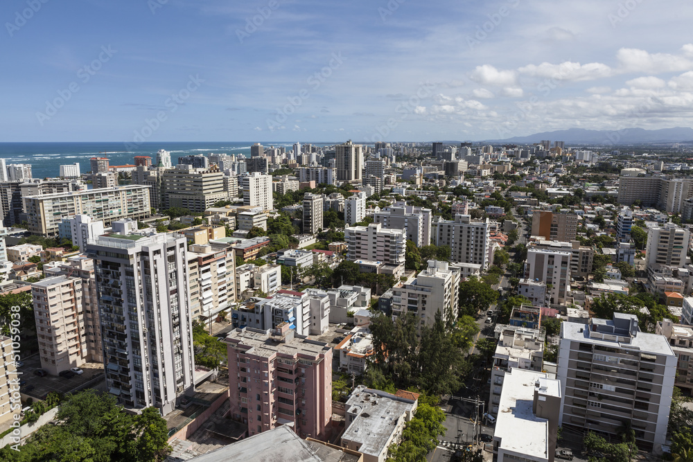 San Juan Puerto Rico Aerial foto de Stock | Adobe Stock