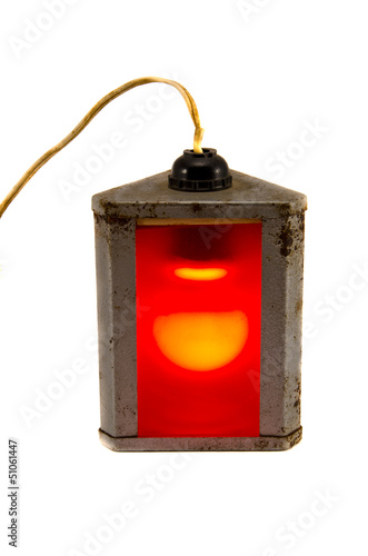 Εκτύπωση καμβά vintage analogical photography red laboratory lamp