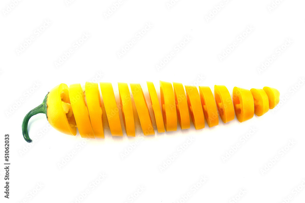 Fototapeta premium Yellow hot chili
