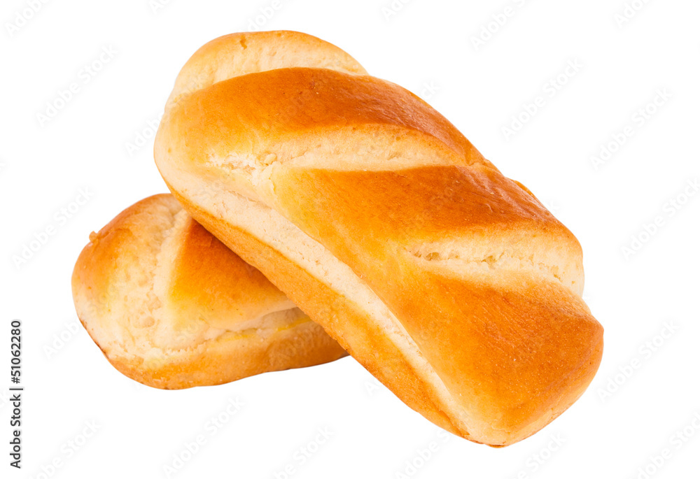 French bun isolated French bun isolated