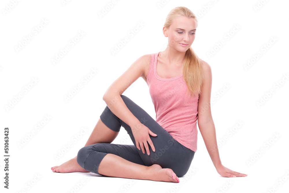 woman doing yoga woman doing yoga