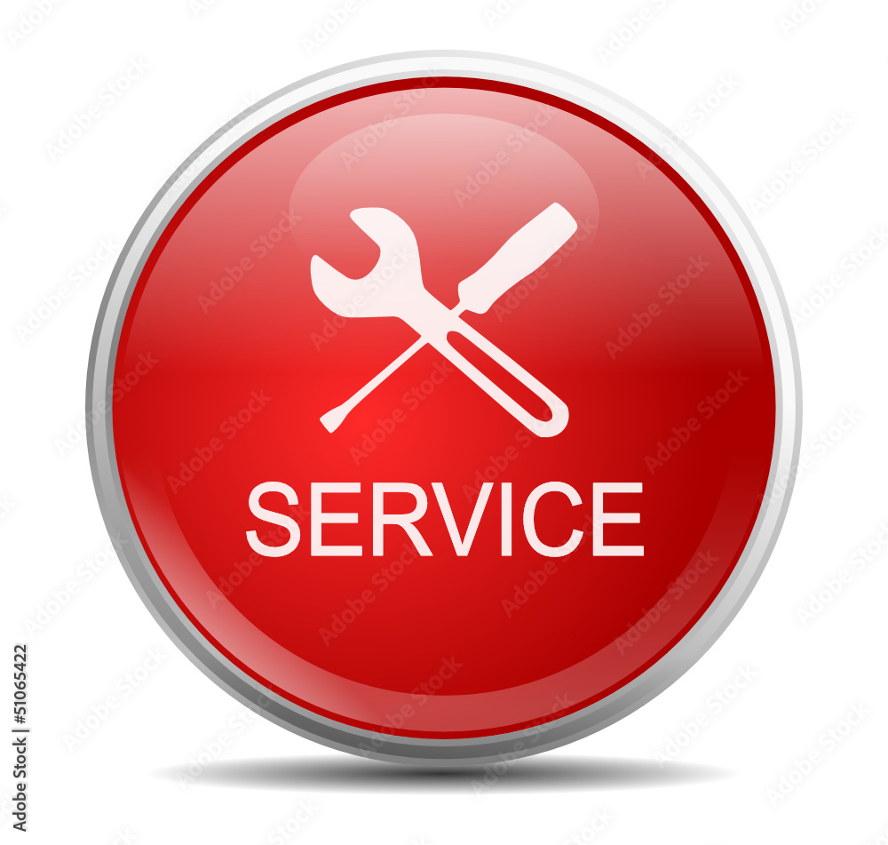 Icon rund rot Werkzeug Service Icon rund rot Werkzeug Service