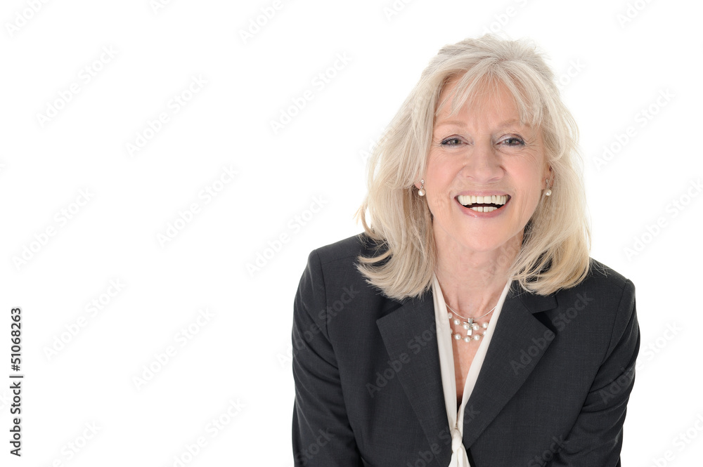Portrait einer lächelnden reiferen Dame Portrait einer lächelnden reiferen Dame