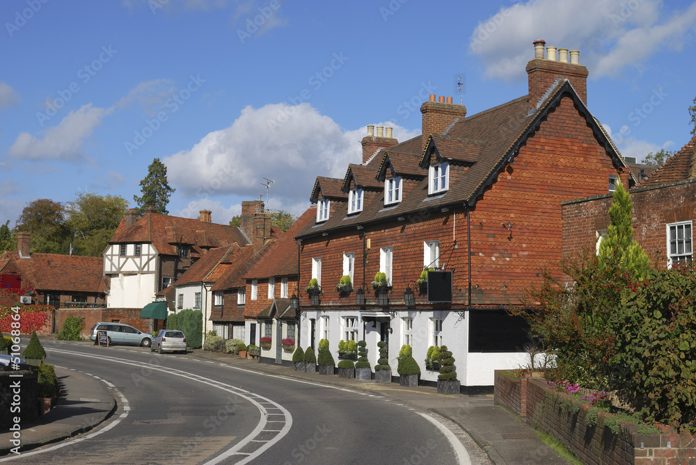 Cottages at Chiddingfold. Surrey. England