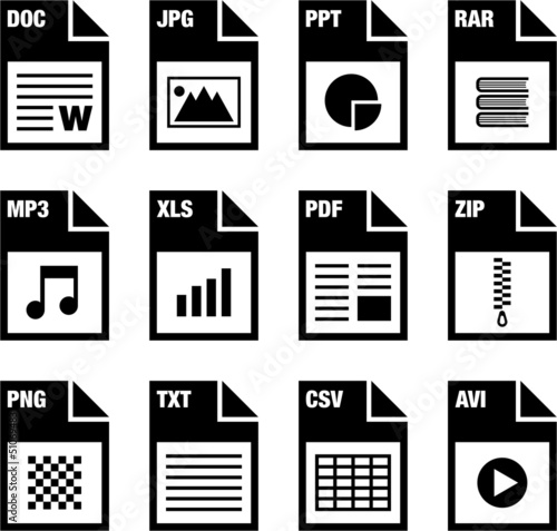 File Types icons