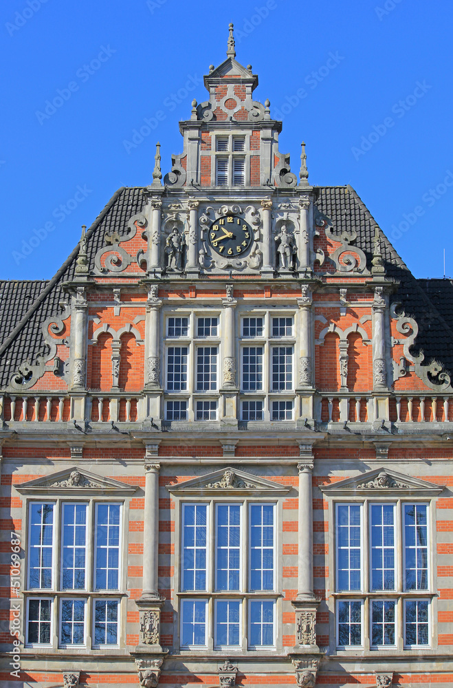 Fototapeta premium Hamburg: Rathaus Harburg von 1889 (Neorenaissance)