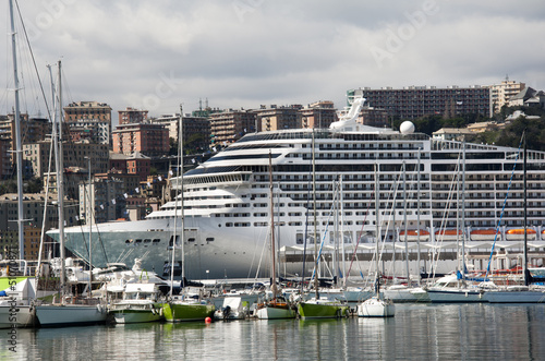 Cruise ship in Genoa