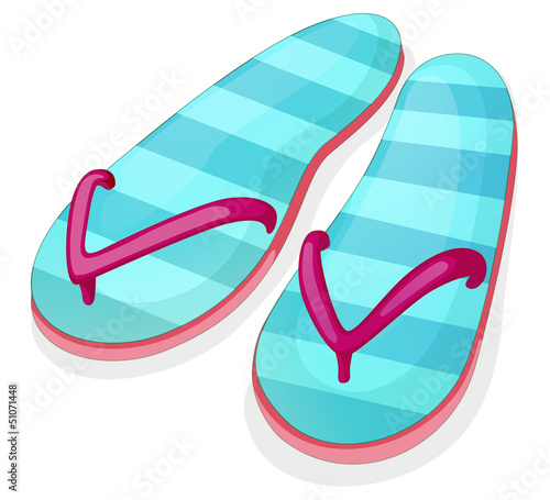 Blue stripe sandal