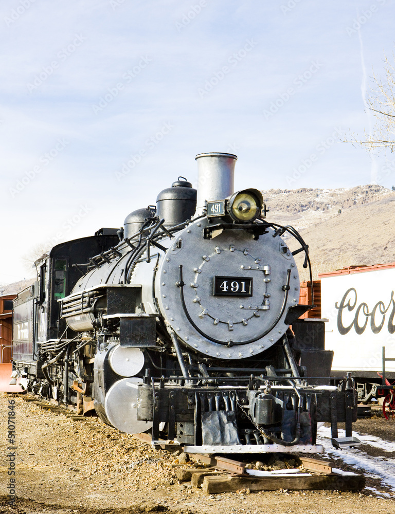 Naklejka premium lokomotywa macierzysta w Colorado Railroad Museum, USA