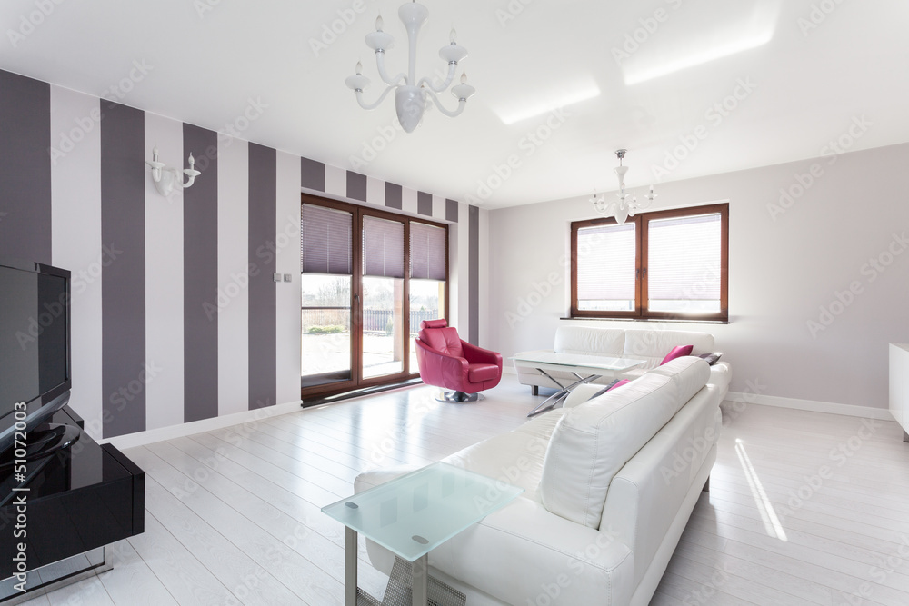 Fototapeta premium Vibrant cottage - living room