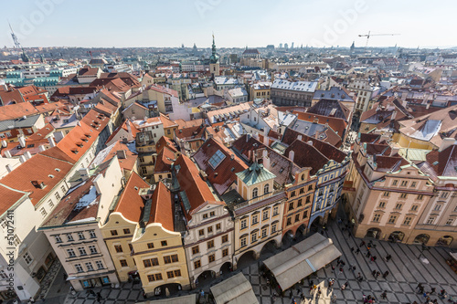 Panoramic View of Prague from Town Hall Tower