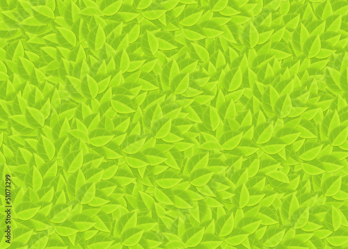 Green leaves background illustration
