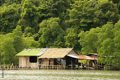 Stilt houses, Ream National Park, Cambodia