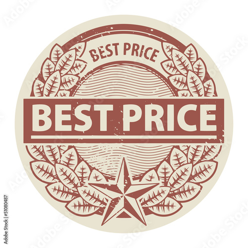 Stamp with the words Best Price written inside the stamp, vector
