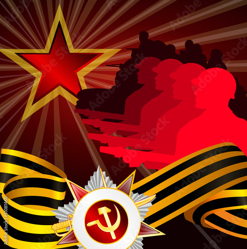 Background troops on May 9