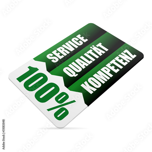 karte v3 100% service qualitaet kompetenz II