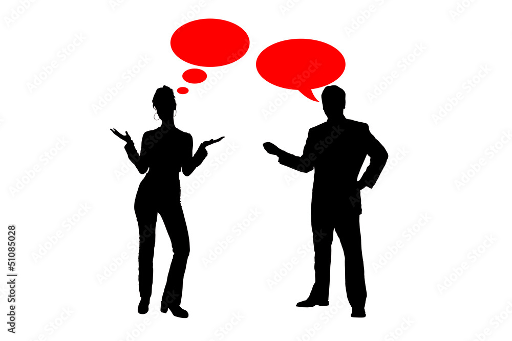 young people with speech bubbles young people with speech bubbles