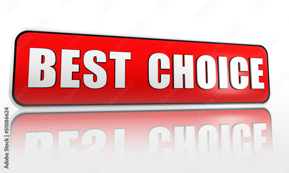 best choice red banner