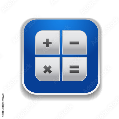 Calculator icon - vector app button