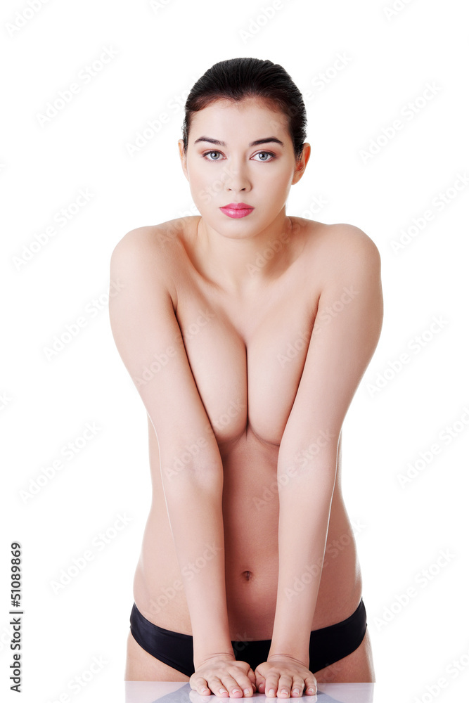 Beautiful fit topless woman Beautiful fit topless woman