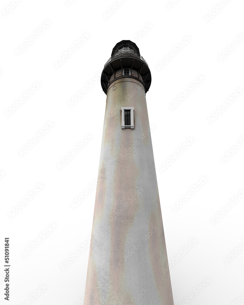 Lighthouse Isolated on White Background
