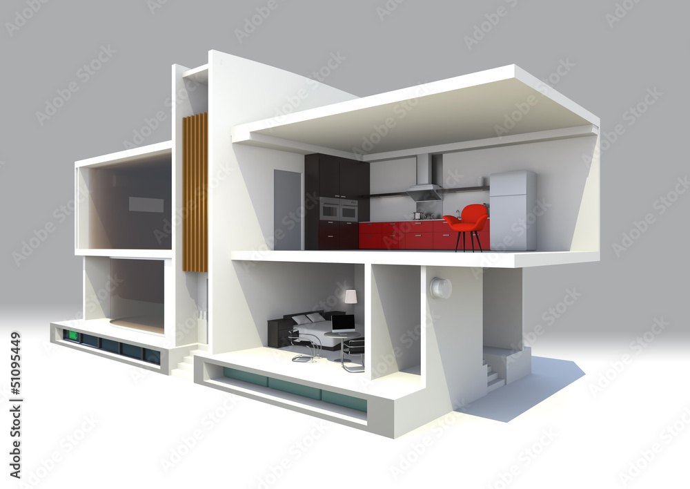 design house with home battery system,smart meter