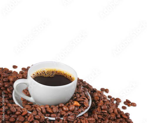 coffee on white background