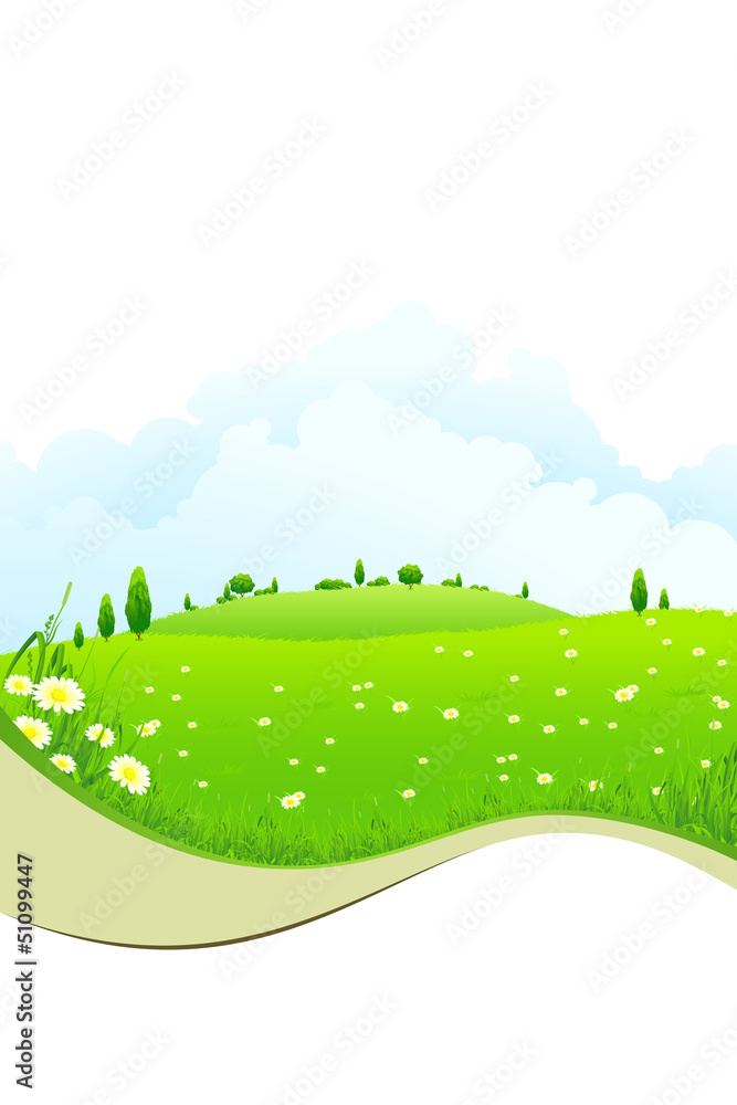 Obraz premium Green Landscape