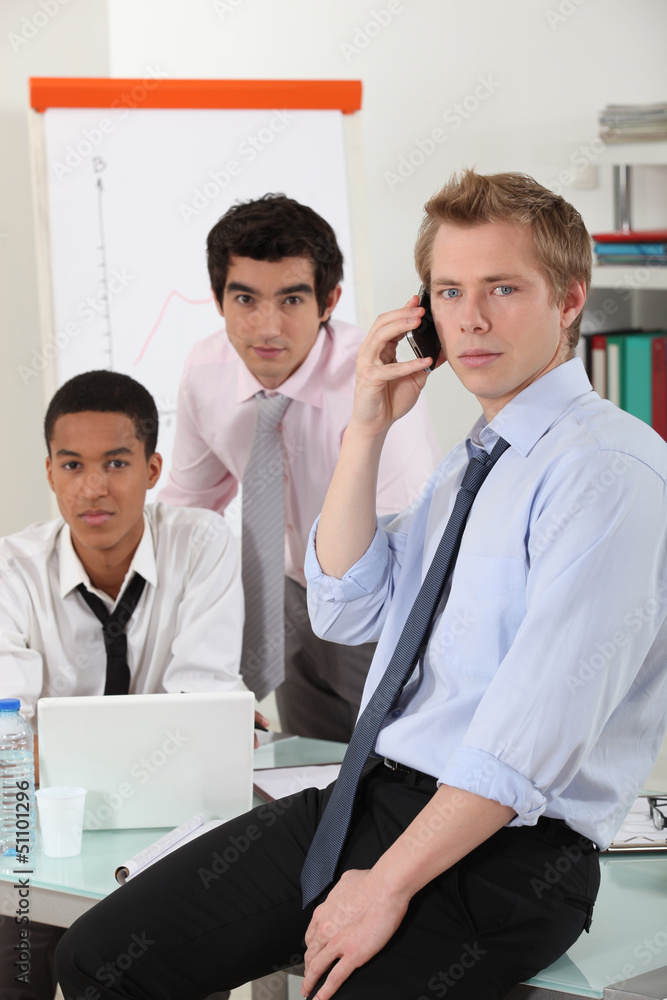 Young businessmen Young businessmen