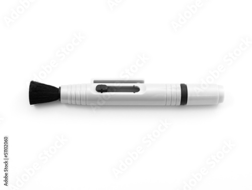 Lens pen for clean up your lens, isolated on white background