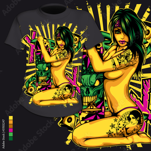 T-Shirt Druck Hip Hop