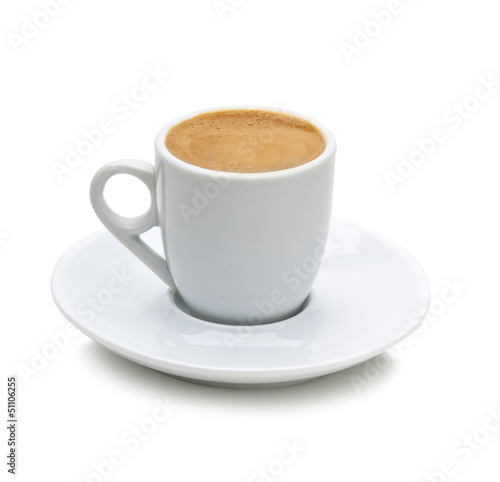 greek coffee in a white cup(path)
