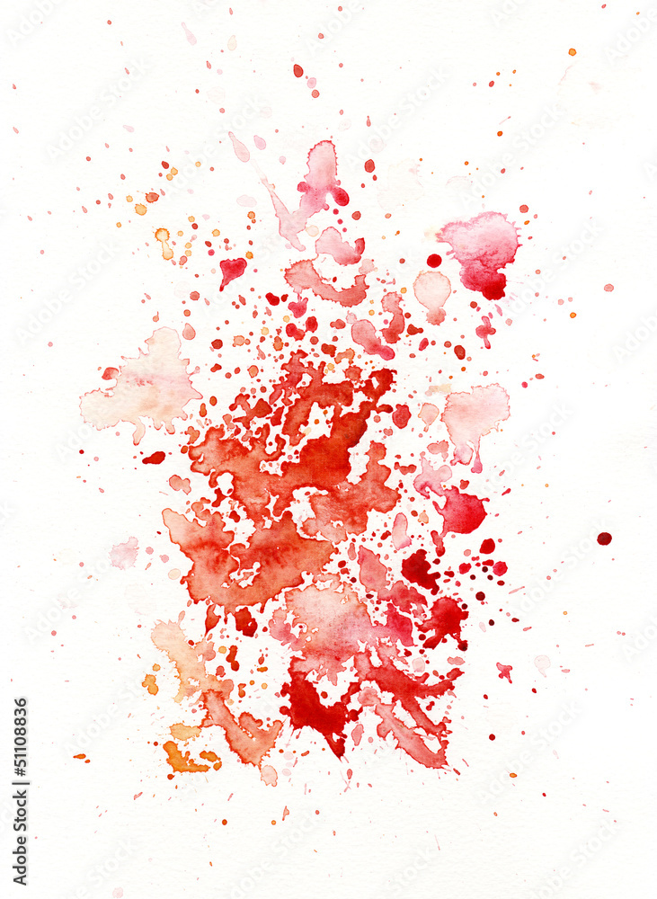 Fototapeta premium watercolor blood