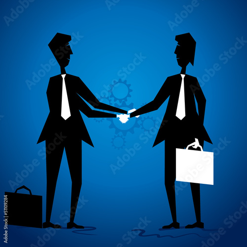 Partnership concept background stock vector