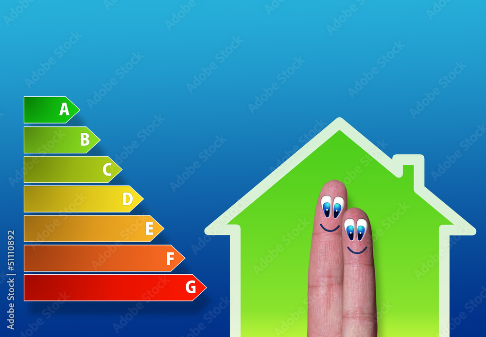 low-power of green house with two cute fingers low-power of green house with two cute fingers