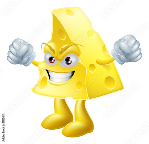 Angry cheese man