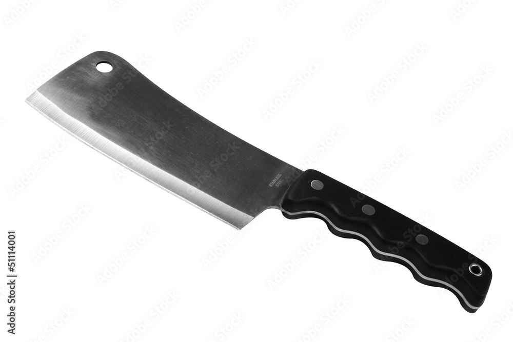 Butcher knife. Isolated