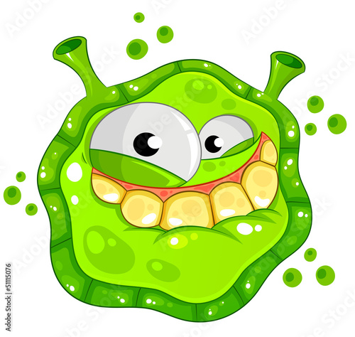 funny cartoon germ