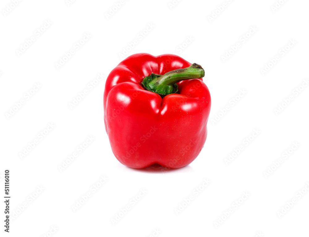 fresh red pepper isolated over white background fresh red pepper isolated over white background