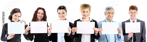 group of young smiling business people. photo