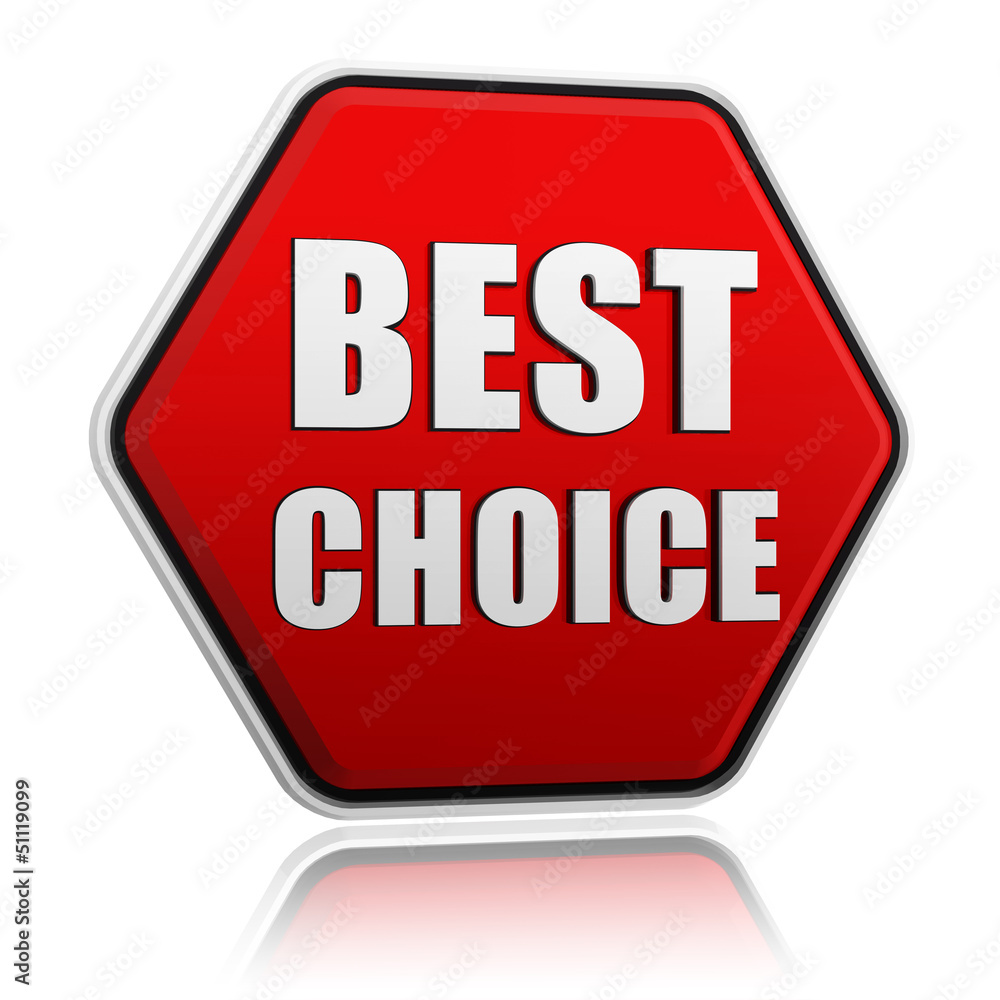 best choice in red hexagon banner best choice in red hexagon banner