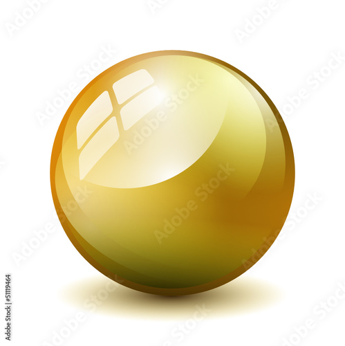 Glas Kugel Gold