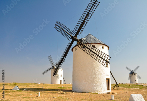 Windmills in Campo de Criptana (Spain)