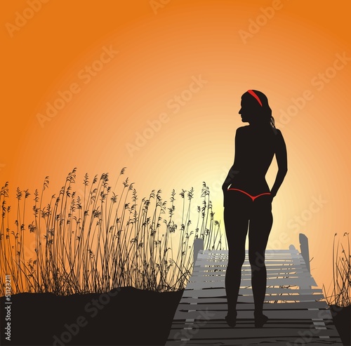 Girl in Tango Monokini