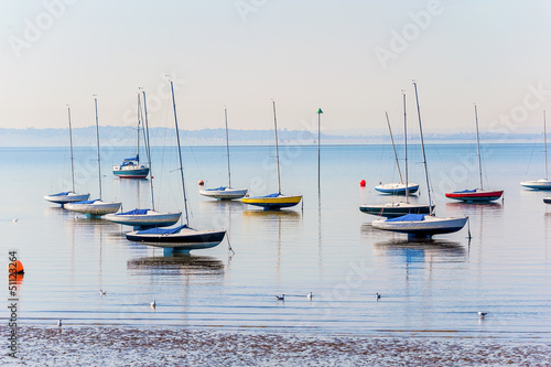 Canvas Print Essex coast at low water