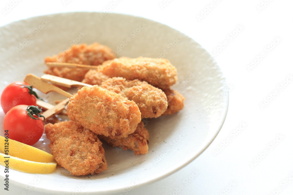 japanese cuisine, Mini Tonkatsu deep fried pork japanese cuisine, Mini Tonkatsu deep fried pork
