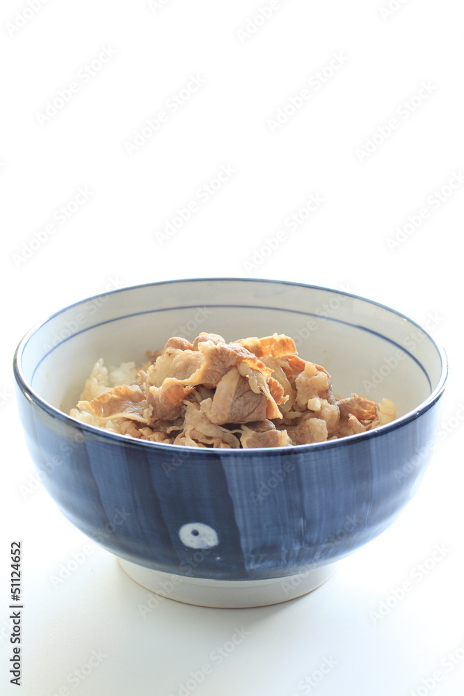 japanese cuisine, simmered beef Gyodon japanese cuisine, simmered beef Gyodon
