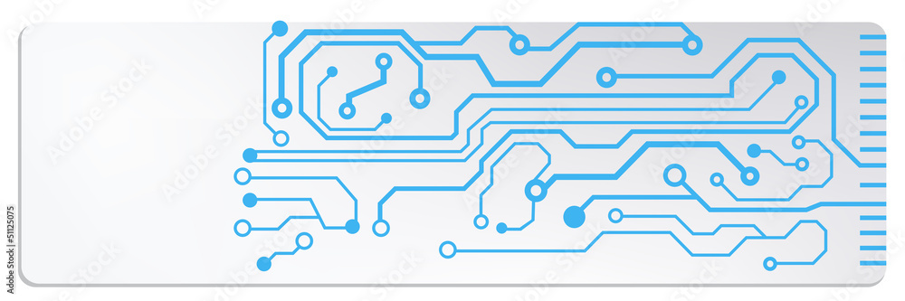 web circuit board techno banner. eps10 vector illustration web circuit board techno banner. eps10 vector illustration
