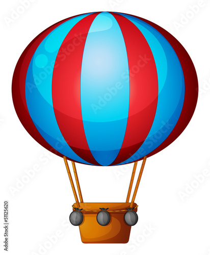 A hot air balloon