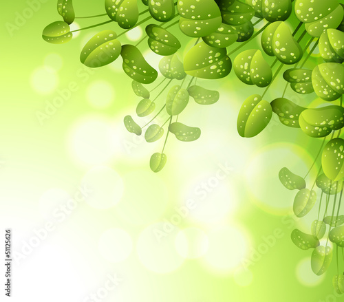 A stationery with green plants